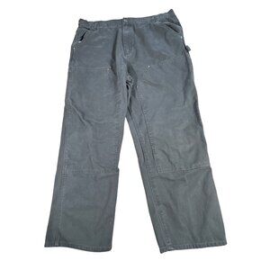 Bear River Mens Workwear Pants 42x30 Gray 100% Cotton Durable Utility Carpenter